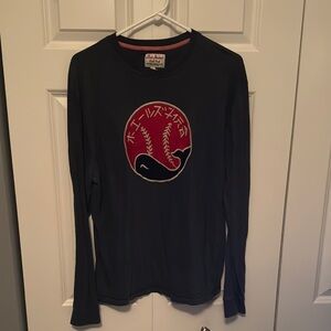 Red Jacket Black and Red Long Sleeve Tee